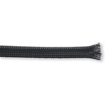 Nylon flexibele kous 10 mm zwart 20 m